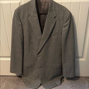 Burberry Gray Plaid Men's Blazer